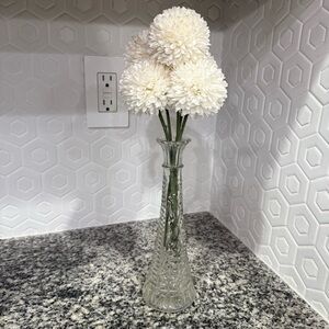 Vintage Anchor Hocking Slim Floral Bud Vase